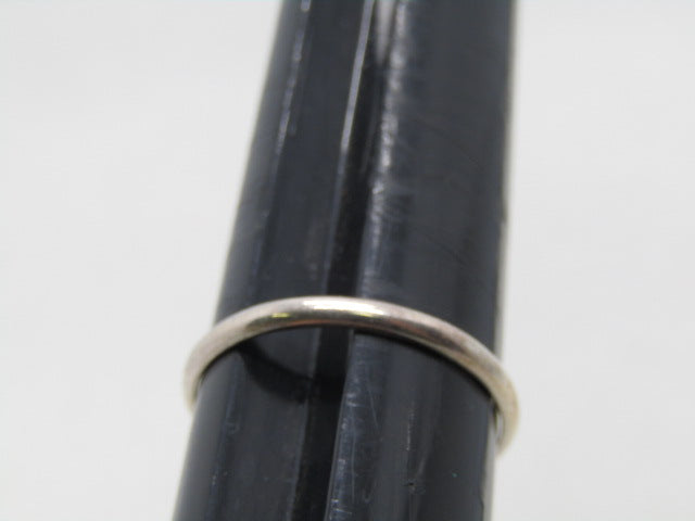 Vintage Sterling Silver 2mm Band, Ring, Size 10.5, 1.40 gr., 1980's-1990's