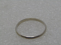 Vintage Sterling Silver 2mm Band, Ring, Size 10.5, 1.40 gr., 1980's-1990's