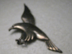 Vintage Sterling Silver Bird of Prey Brooch, 4.25", 19.21 gr. Mid-Century
