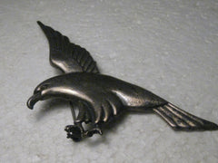 Vintage Sterling Silver Bird of Prey Brooch, 4.25", 19.21 gr. Mid-Century