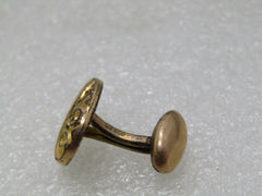 Victorian Rolled Gold Cufflinks, 14kt GF  signed E.I.F. & Co. (Franklin), 1800's, Scrolled