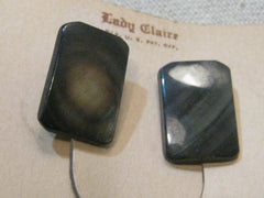 Vintage  Lady Claire Screw Back Earrings, Schein Bros., Fifth Ave. NY, Abalone-like ON CARD