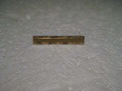 Vintage Pair of 10kt Gold Art Deco Bar Brooches, C-Clasp, 1" long, .78 gr. early 1900's