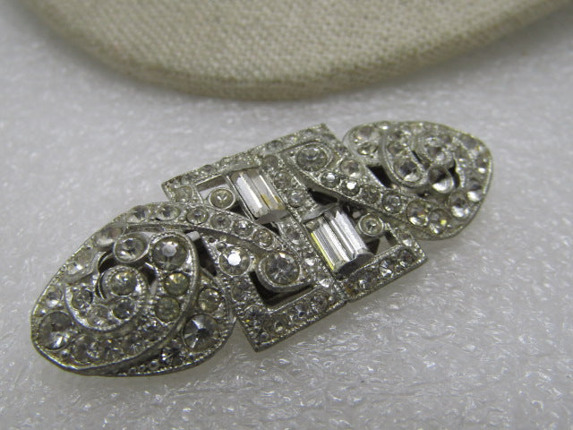 Accessories, Vintage Sweater Clips Sweater Guards Midcentury Rhinestone  And Silver Tone
