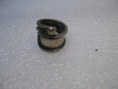 Vintage Sterling Silver Modernist Wrap Ring, size 4.5, 6.32 gr. 16mm wide