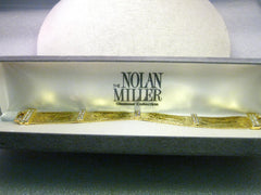 Nolan Miller Glamour Collection 14 Strand Bracelet with Rhinestone Accents, 7.5" in Box