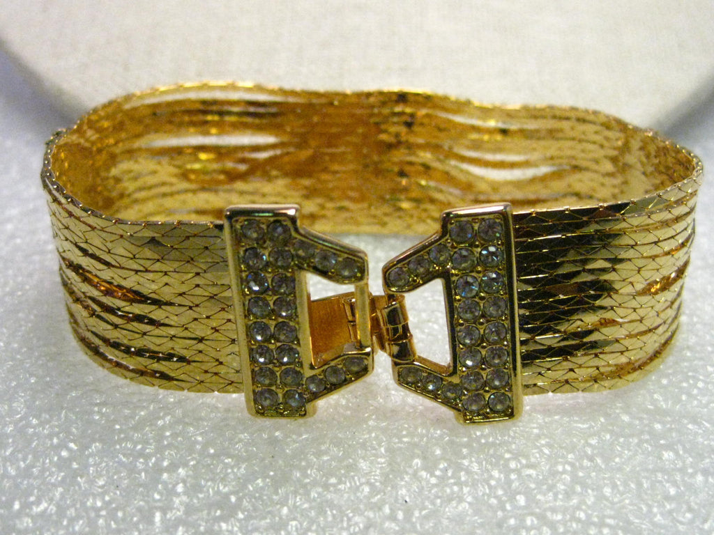Nolan Miller Glamour Collection 14 Strand Bracelet with Rhinestone Accents, 7.5" in Box