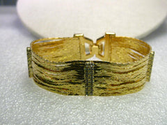 Nolan Miller Glamour Collection 14 Strand Bracelet with Rhinestone Accents, 7.5" in Box
