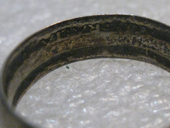 Vintage Australian Trench Art Coin Ring, Florin Coin, WWII, sz. 10, 4.93 gr.