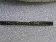 Vintage Sterling Victorian Brooch, Bar Brooch, 2.75", C-Clasp, 3.85gr, ESTATE
