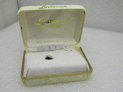 Vintage Sterling 10kt  Black Hills Gold Stick Pin, Purple Sapphire, 2", Landstrom's In Box
