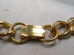 Vintage International Order of L'Ordre Mondial Des Bons Vivants Heavy Curb Linked Necklace with Enameled Pendant