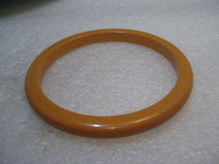 Vintage Butterscotch Bakelite Bangle Bracelet, 1940's, 7.5" and 1/4" wide