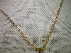 Gold Tone Glass Heart Pendant on 26" Oval Link Chain, Pink Bead Accent
