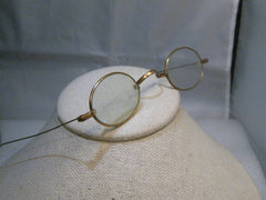 Vintage  Wire Rim Glasses, Oval, G.F., Ben Franklin style