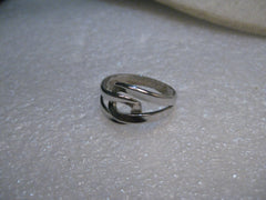 Vintage Beau Sterling Silver Wrapped Adjustable Ring, 5-8, 1970's, 3.44 grams