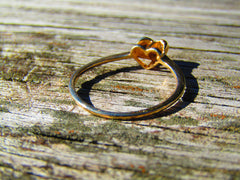 Vintage 10kt Diamond Heart Ring, Promise Ring, Size 6,75, 1.03gr.