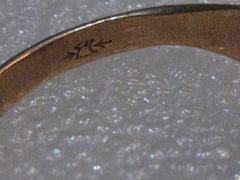 Victorian 10kt Engagement/Wedding Ring, size 7.5, 2.66 grams, 5mm Crystal/Quartz Stone