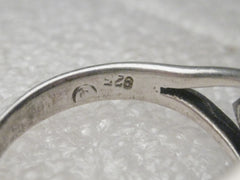 Vintage Sterling SIlver Celtic Style Cut-Out Ring, sz. 7.5, 3.80 gr.