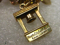 Vintage 14KT Solid Gold Historical Mid-Century Atlantic City Country Club Charm