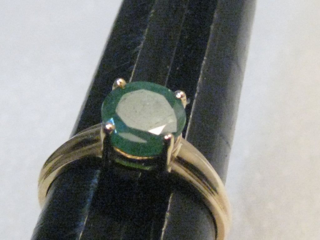 14kt Gold Emerald Solitaire Ring, appx. 1.75ctw, size 8.25, 3.02gr.