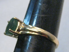 14kt Gold Emerald Solitaire Ring, appx. 1.75ctw, size 8.25, 3.02gr.